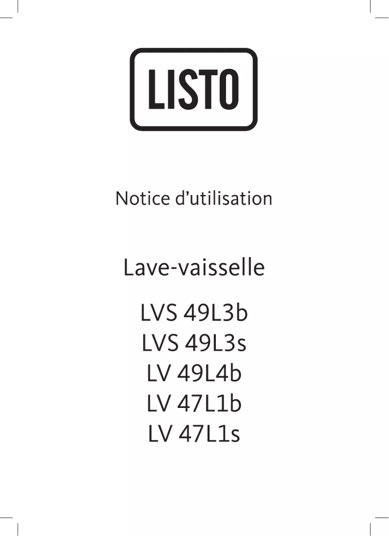 Página 1 del manual Manual de usuario Listo LV 47L1b