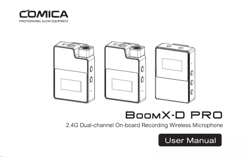 Página 1 del manual Manual de usuario Comica BoomX-D PRO D1