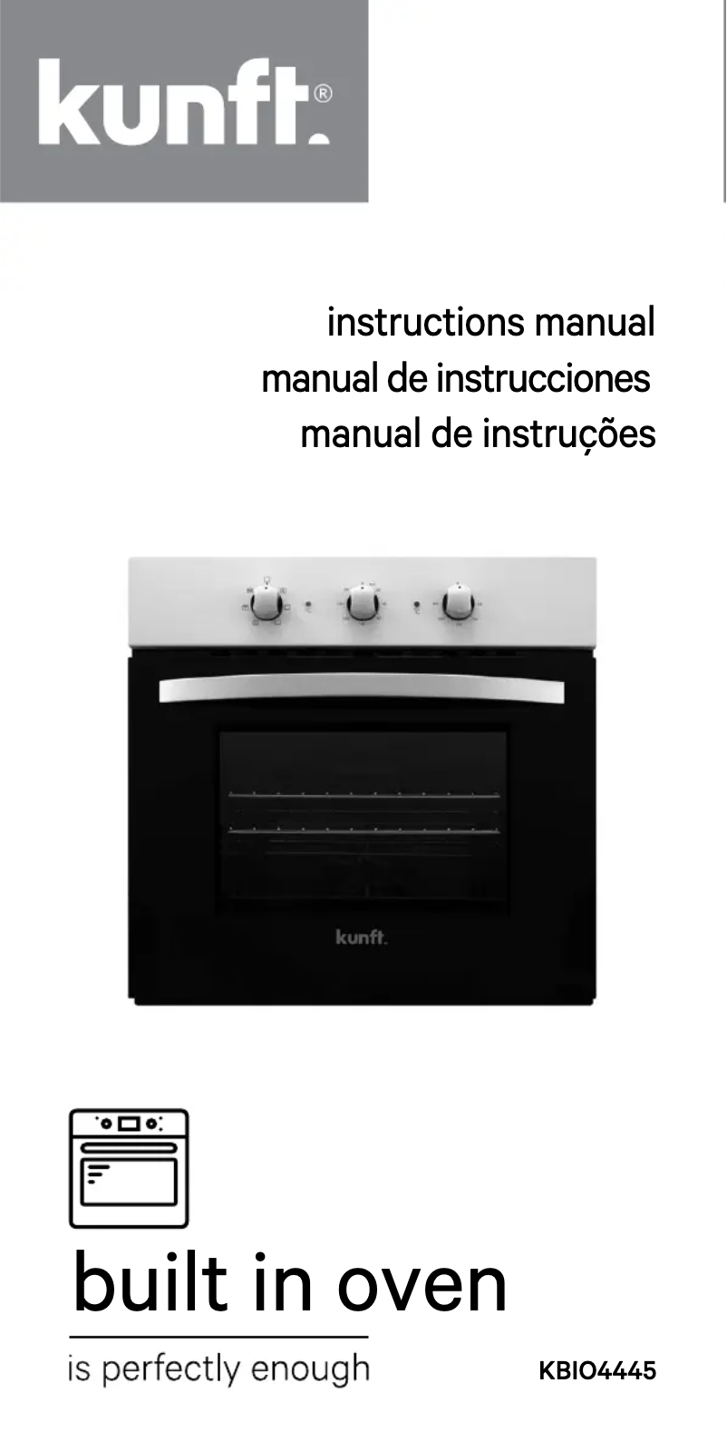 Página nº 1 - Manual de usuario Kunft KBIO4445