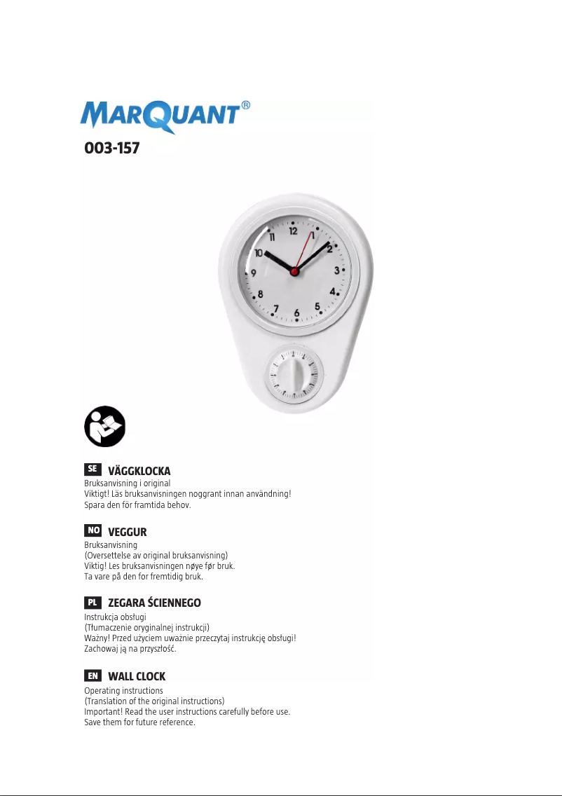 Imagen de la primera página del manual del dispositivo 003-157