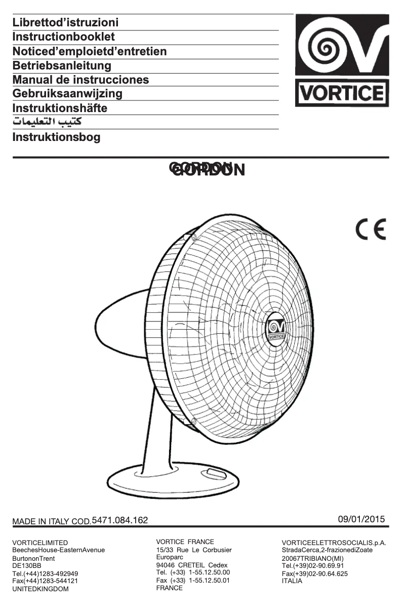 Imagen de la primera página del manual del dispositivo Gordon