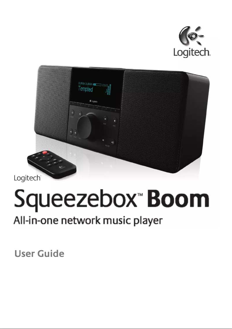 Imagen de la primera página del manual del dispositivo Squeezebox Boom