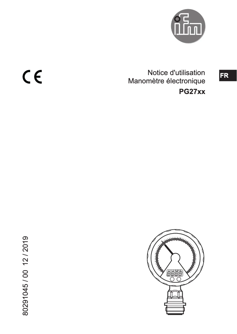 Imagen de la primera página del manual del dispositivo PG2798