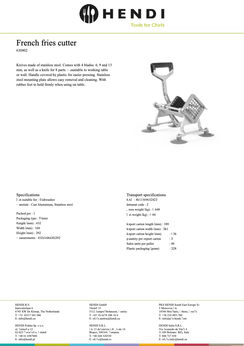 Imagen de la primera página del manual del dispositivo 630402