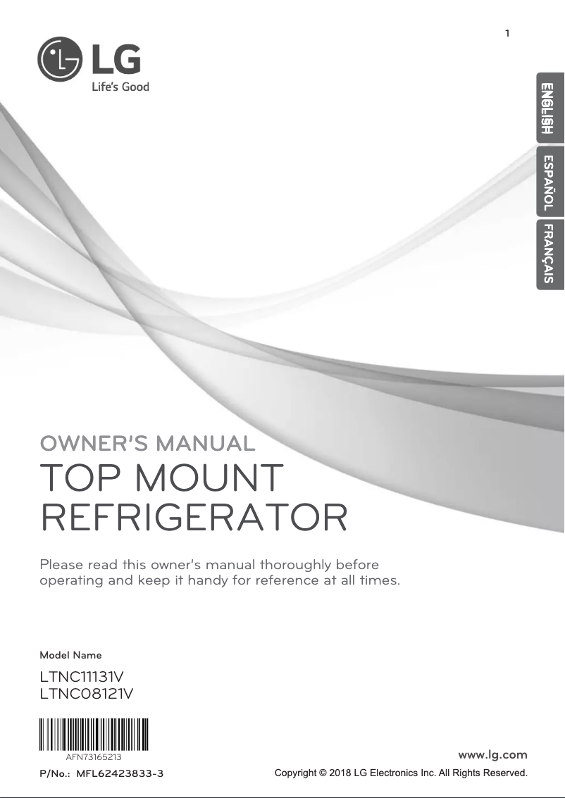 Imagen de la primera página del manual del dispositivo LTNC08121V