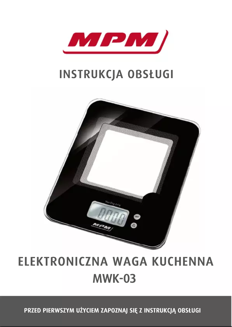 Imagen de la primera página del manual del dispositivo MWK-03