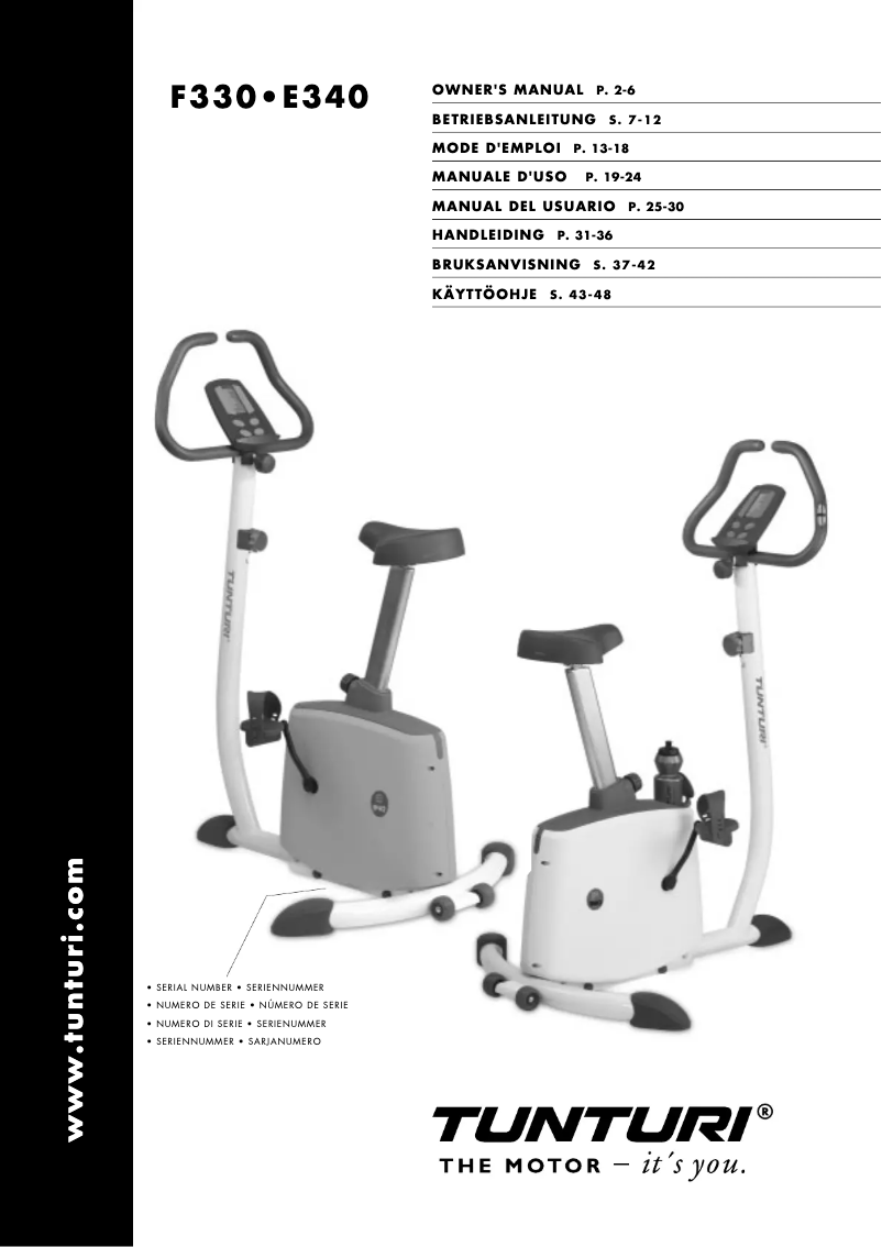 Imagen de la primera página del manual del dispositivo F330