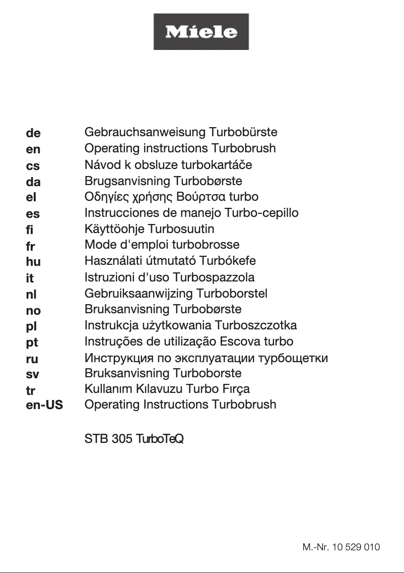 Imagen de la primera página del manual del dispositivo TurboTeq STB 305-3