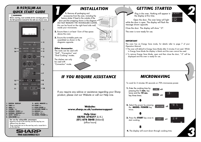 Imagen de la primera página del manual del dispositivo R-959