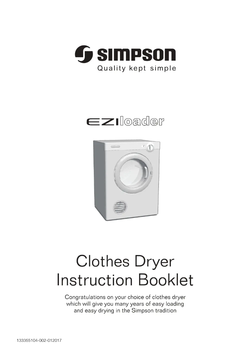 Página 1 del manual Manual de usuario Simpson SDV601