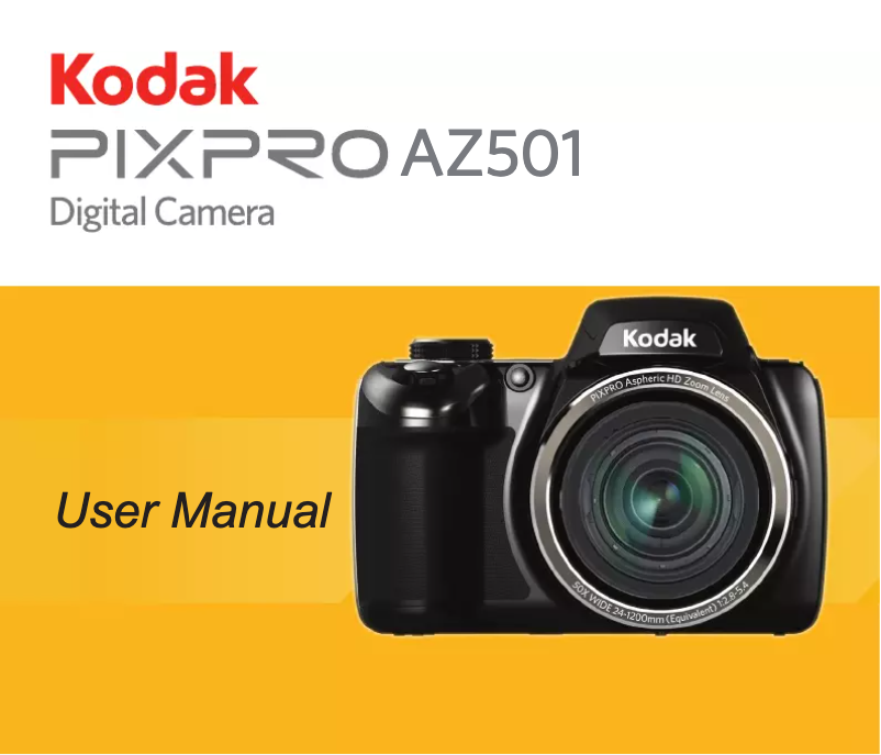 Imagen de la primera página del manual del dispositivo PixPro AZ501