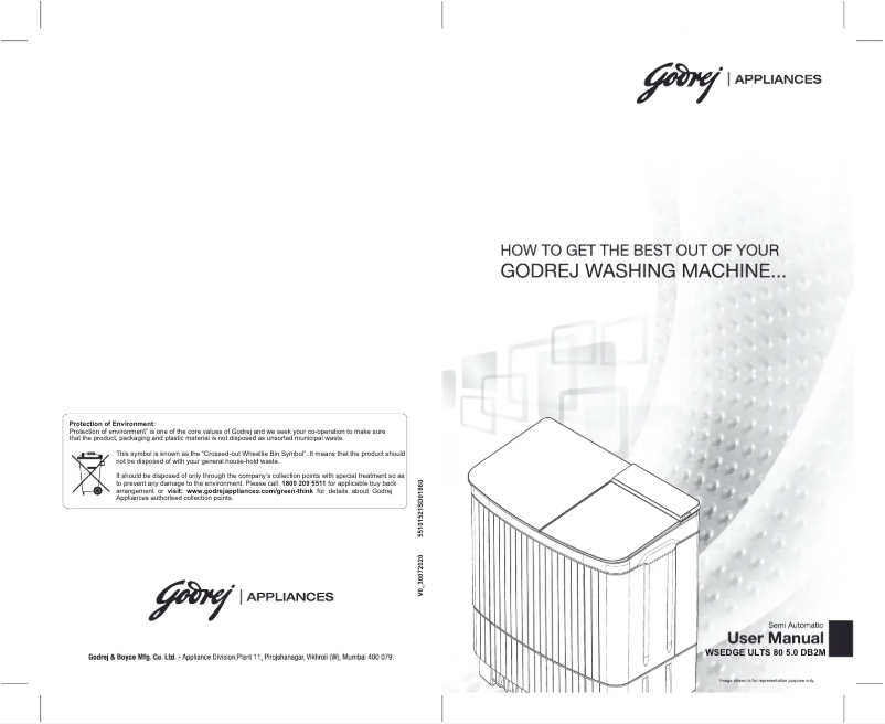 Página 1 del manual Manual de usuario Godrej WSEDGE ULTS 80 5.0 DB2M