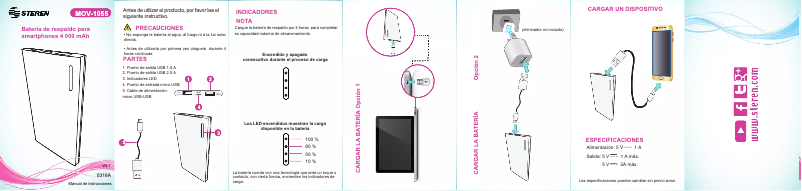 Imagen de la primera página del manual del dispositivo MOV-1055