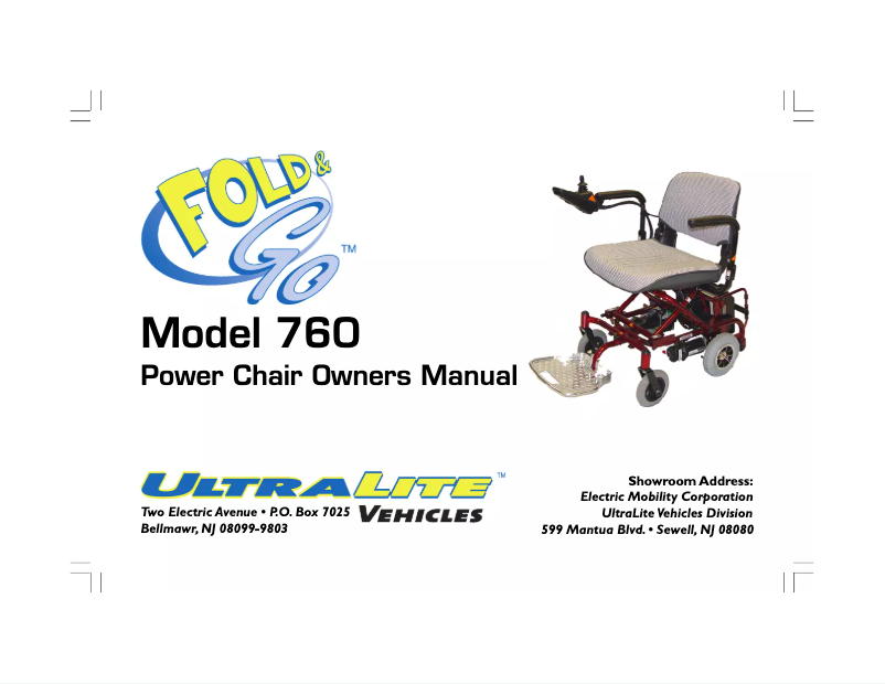 Página nº 1 - Manual de usuario UltraLite Fold & Go 760
