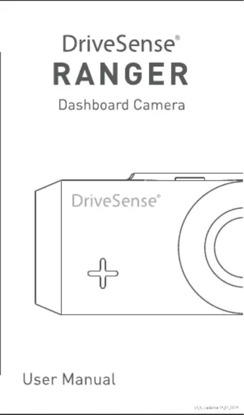 Imagen de la primera página del manual del dispositivo DriveSense Ranger