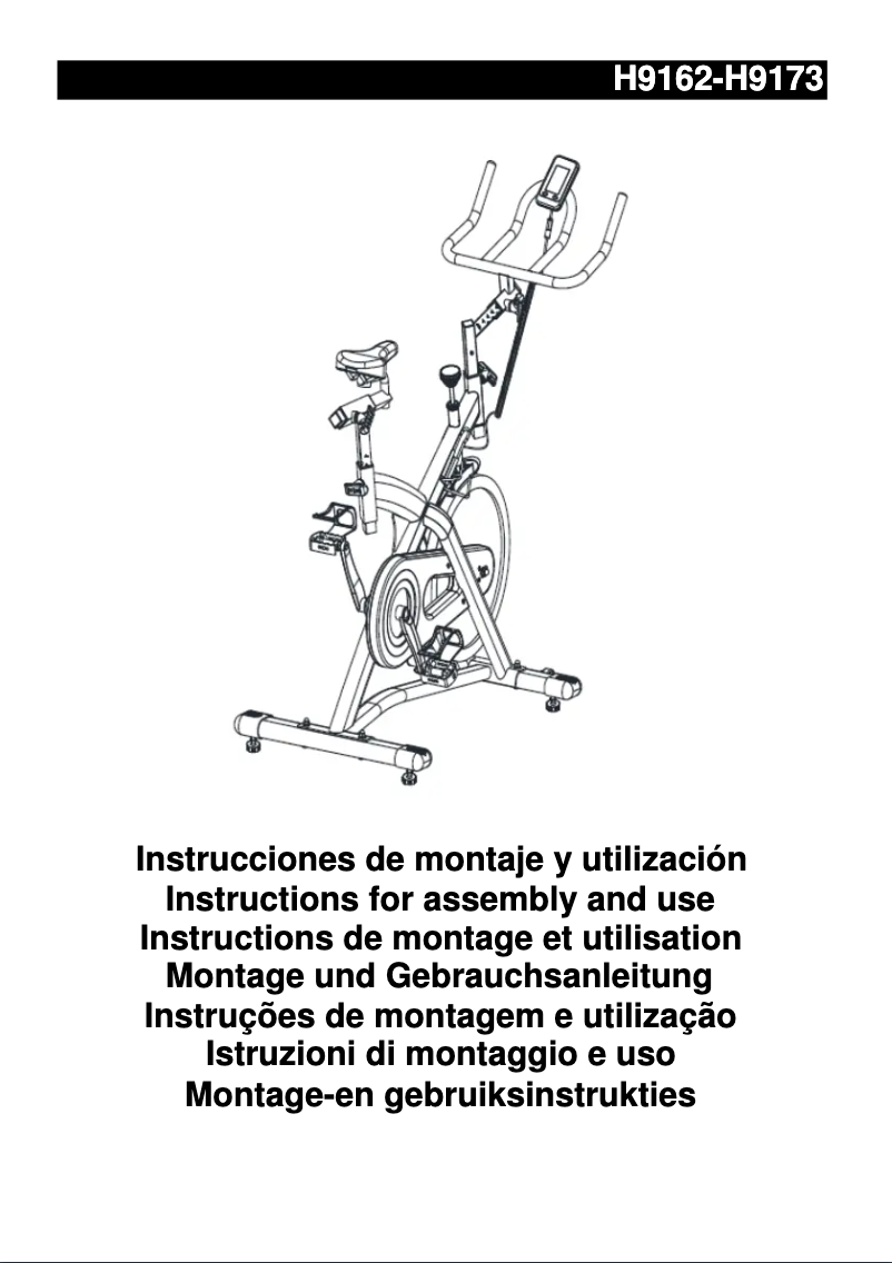 Página 1 del manual Guía de instalación BH Fitness H9173