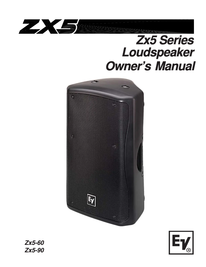 Página nº 1 - Manual de usuario Bosch ZX5-60