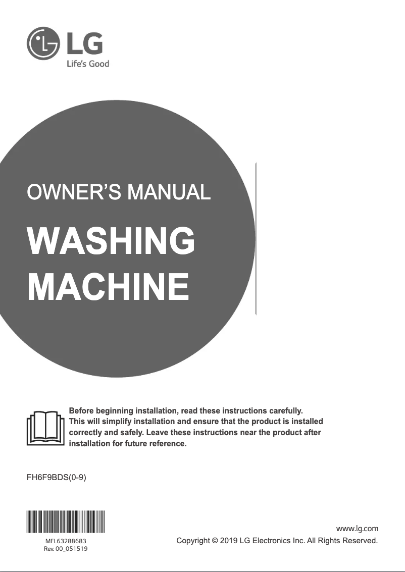 Imagen de la primera página del manual del dispositivo FH6F9BDS2