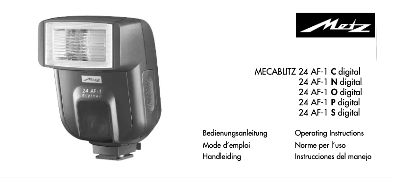 Imagen de la primera página del manual del dispositivo 24 AF-1 Pentax