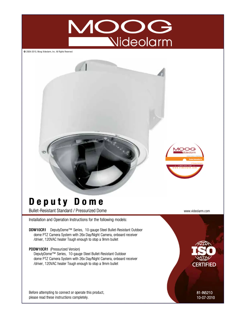 Imagen de la primera página del manual del dispositivo DDW10CR2