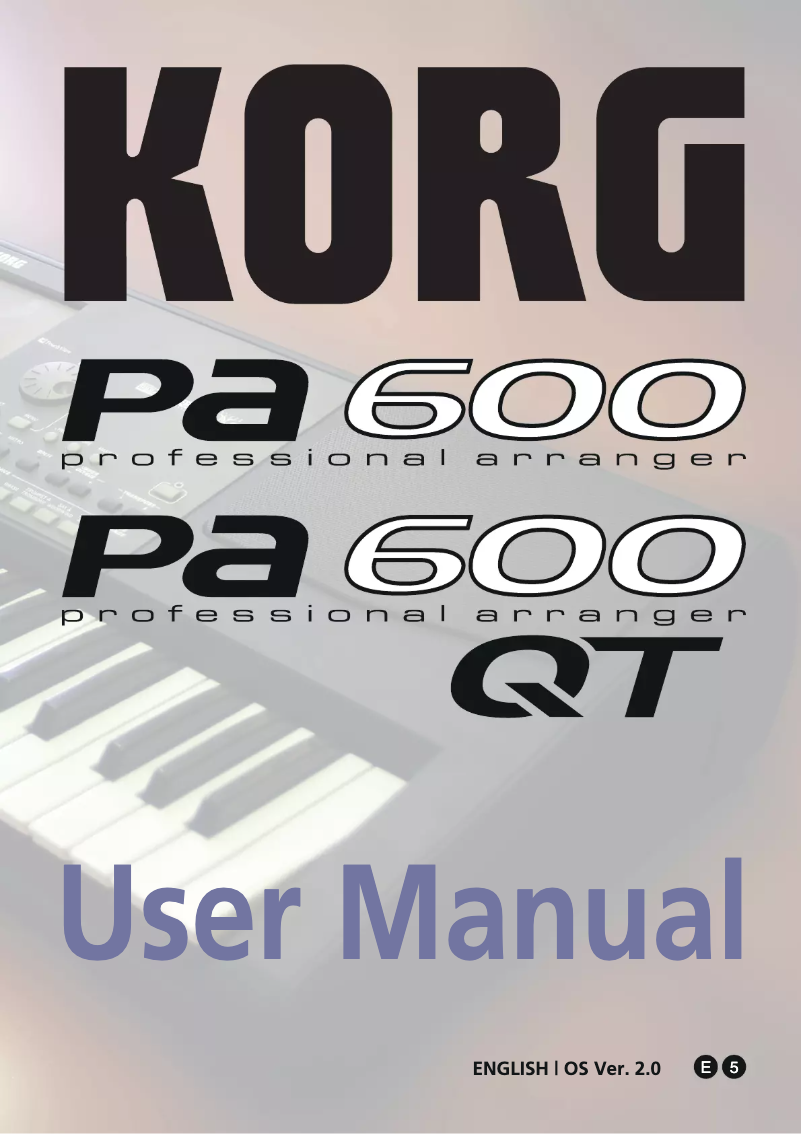 Página 1 del manual Manual de usuario Korg Pa600 Musikant