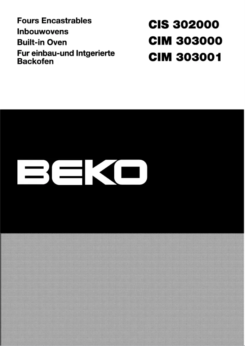 Página 1 del manual Manual de usuario Beko OIC 21000 W
