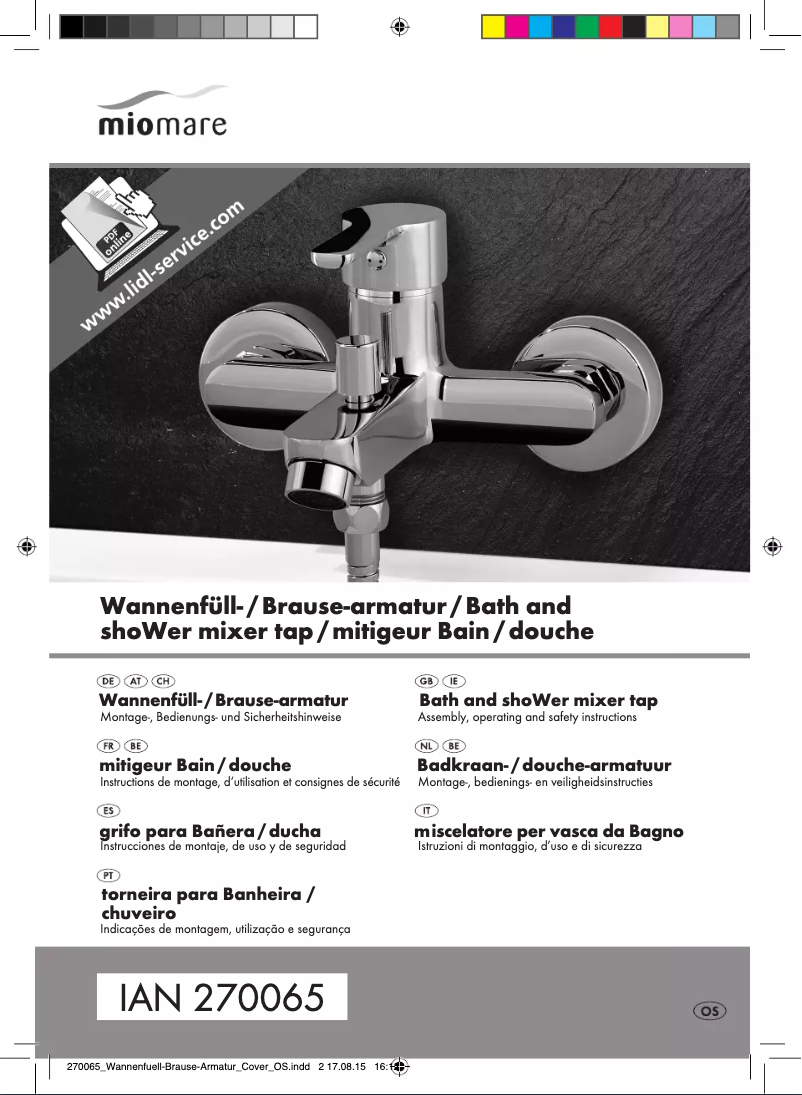 Imagen de la primera página del manual del dispositivo IAN 270065