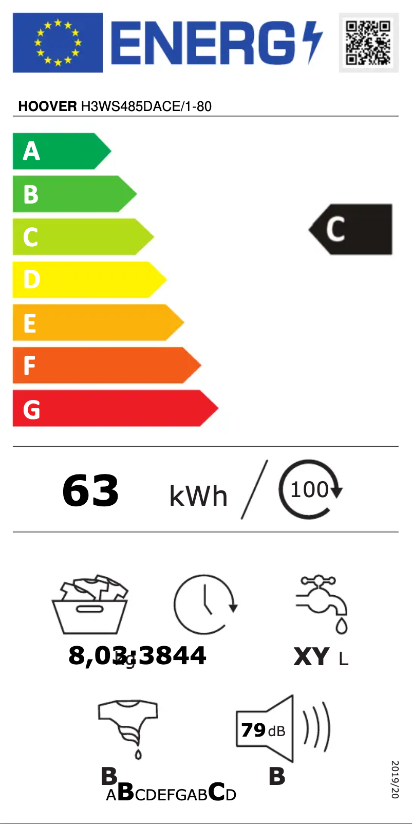 Imagen de la primera página del manual del dispositivo H-WASH 300 LITE H3WS485DACE/1-80