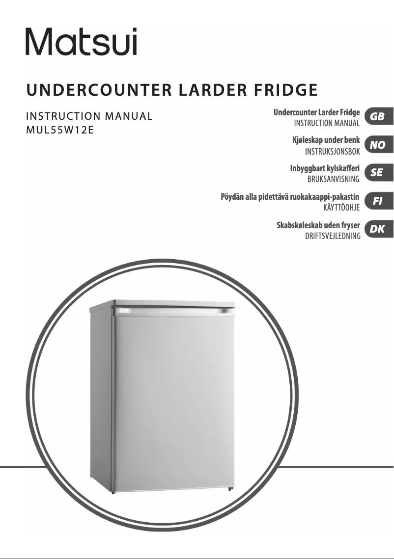 Imagen de la primera página del manual del dispositivo MUL55W12E