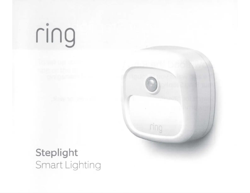 Imagen de la primera página del manual del dispositivo Smart Lighting Steplight