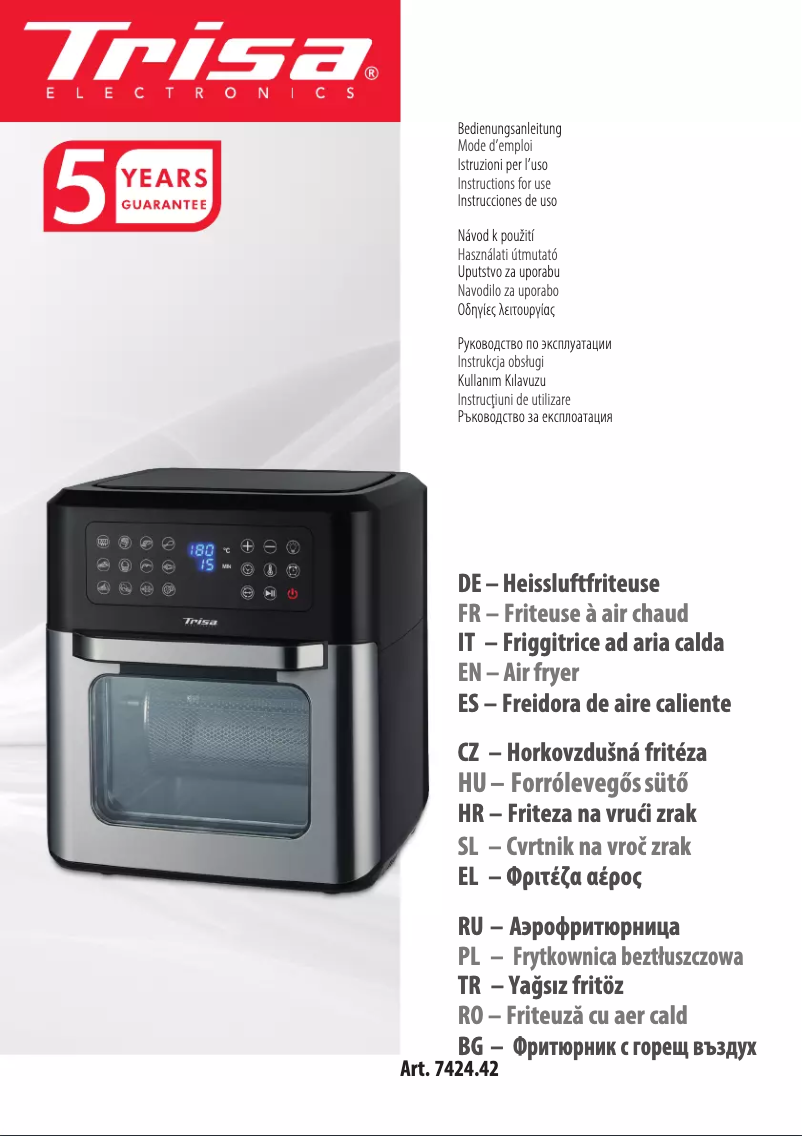 Página 1 del manual Manual de usuario Trisa Crisp Master 7424.4245