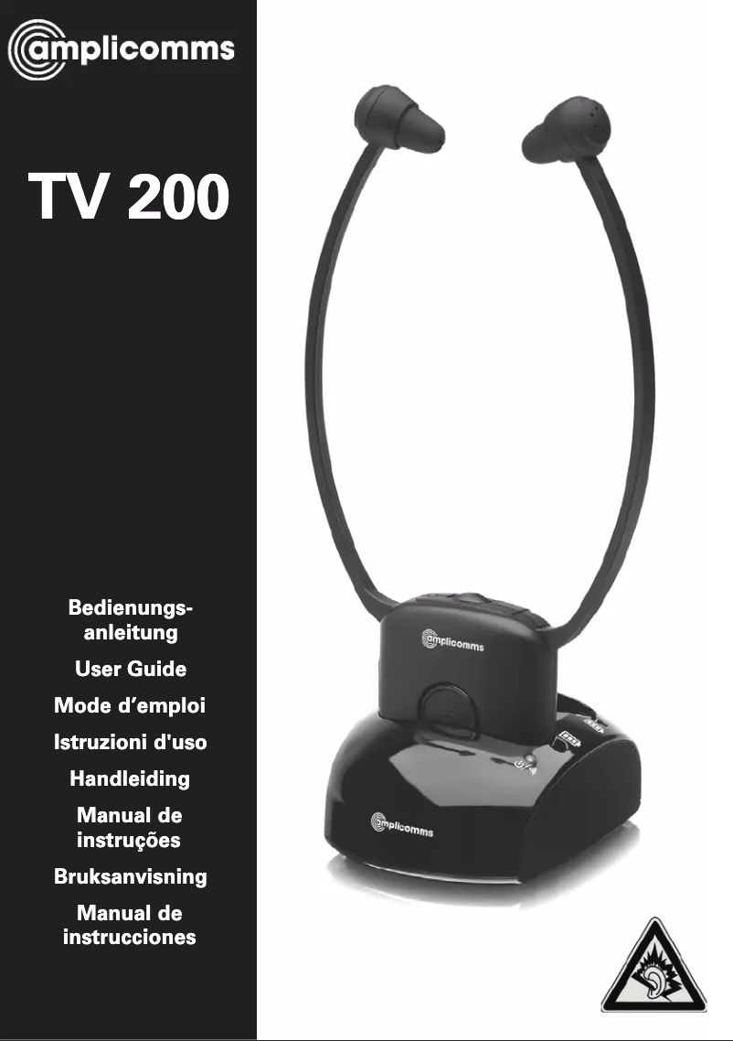 Imagen de la primera página del manual del dispositivo TV 200