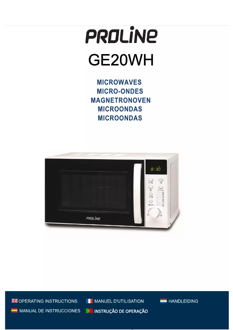 Imagen de la primera página del manual del dispositivo GE20WH