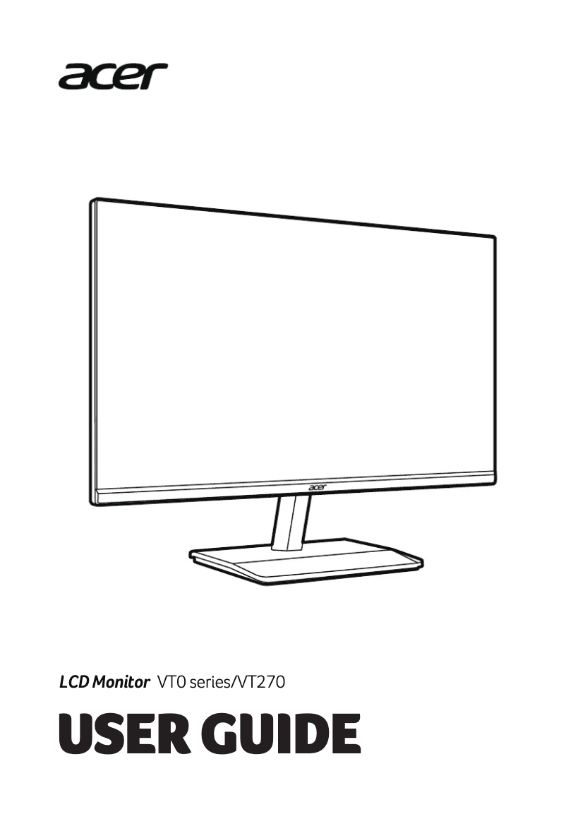 Página nº 1 - Guía de inicio rápido Acer VT270