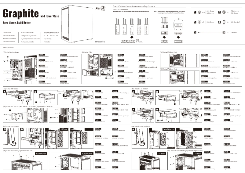 Imagen de la primera página del manual del dispositivo Graphite