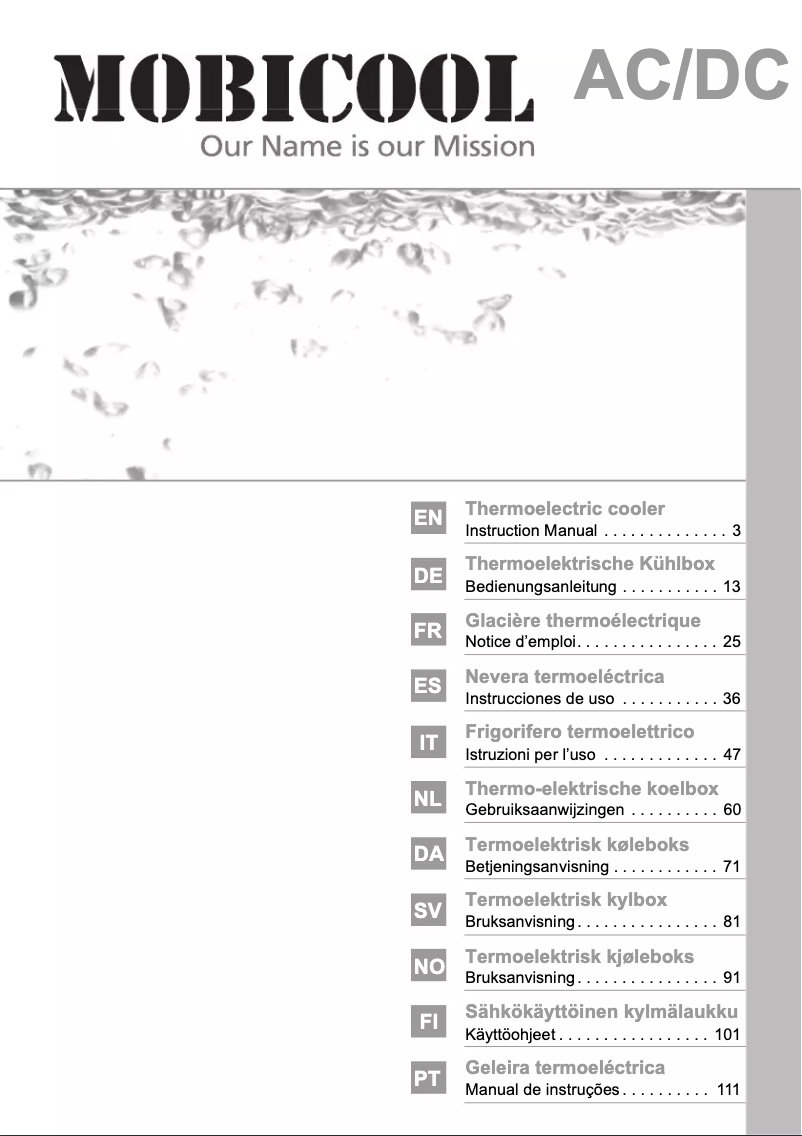 Imagen de la primera página del manual del dispositivo V26 AC/DC