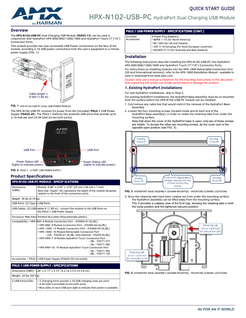 Imagen de la primera página del manual del dispositivo HPX-N102-USB-PC