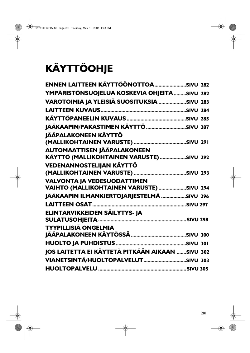 Imagen de la primera página del manual del dispositivo S20D TSS33-A/G