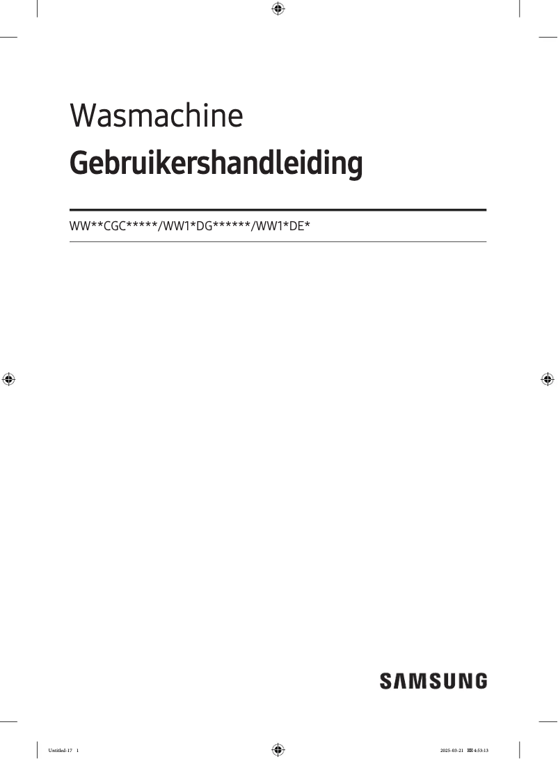 Imagen de la primera página del manual del dispositivo WW11DG5B25TE