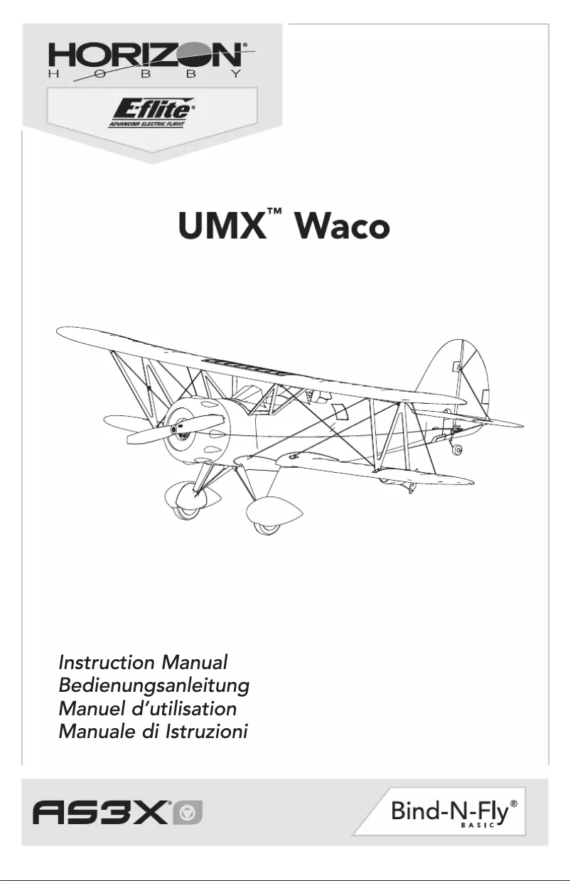 Imagen de la primera página del manual del dispositivo UMX Waco