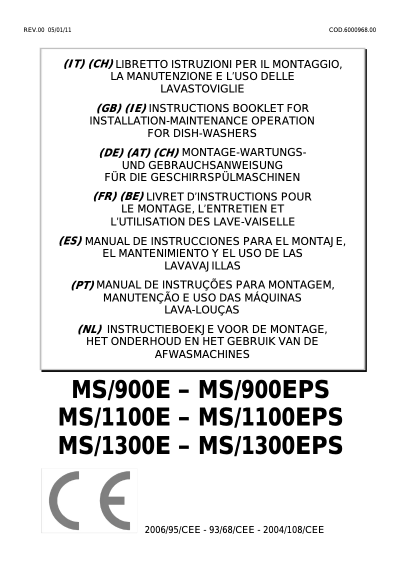 Página 1 del manual Manual de usuario Mach MS/900E