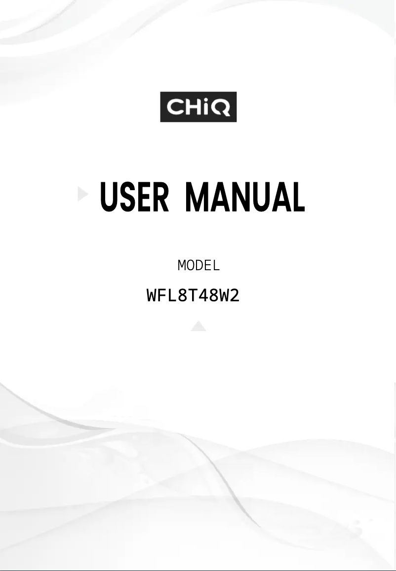 Página 1 del manual Manual de usuario CHiQ WFL8T48W2