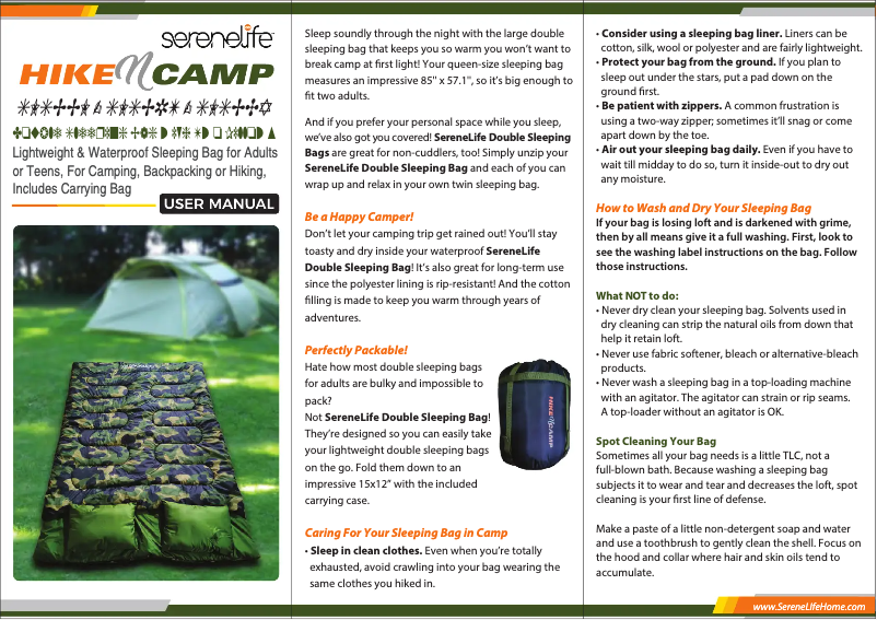 Página 1 del manual Manual de usuario SereneLife SLSBBL