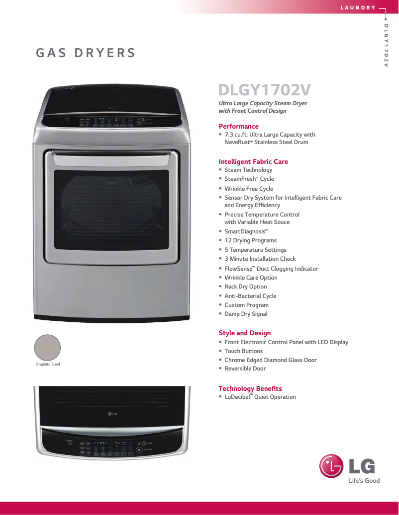 Imagen de la primera página del manual del dispositivo DLGY1702V