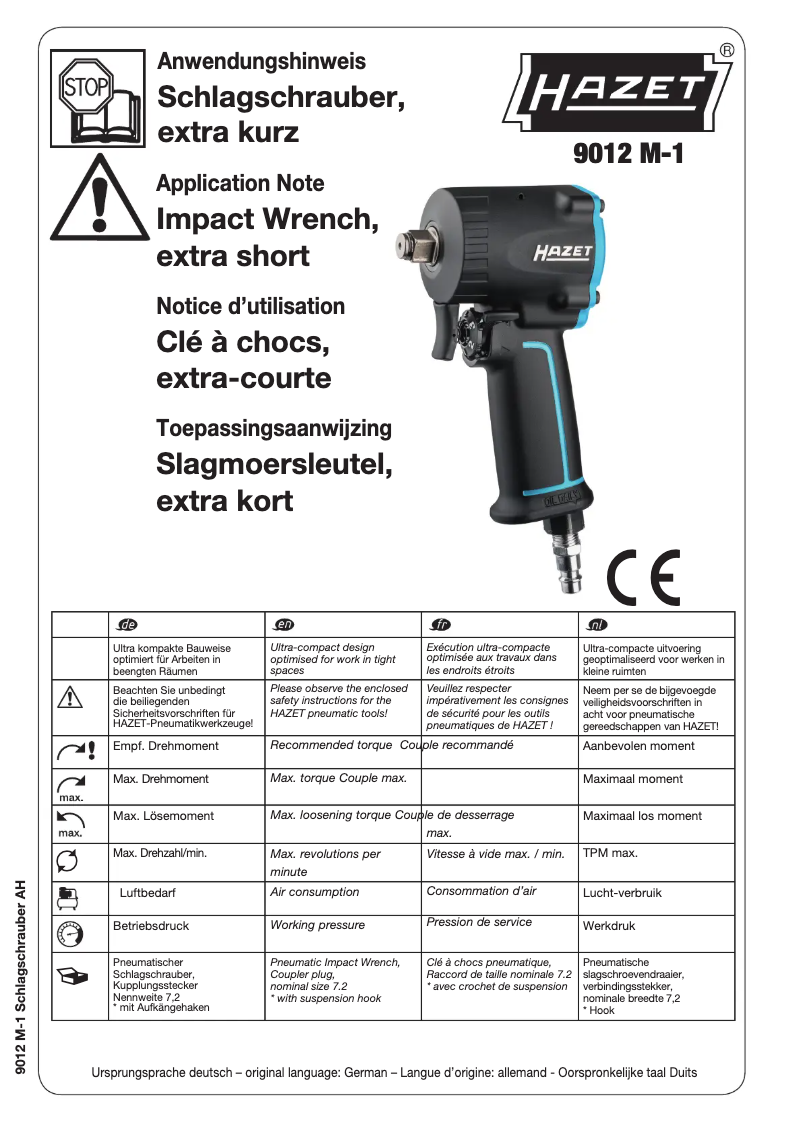Imagen de la primera página del manual del dispositivo 9012M-1