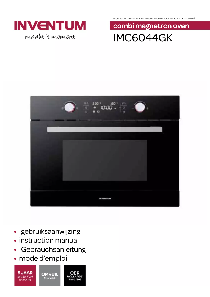 Página 1 del manual Manual de usuario Inventum IMC6044GK