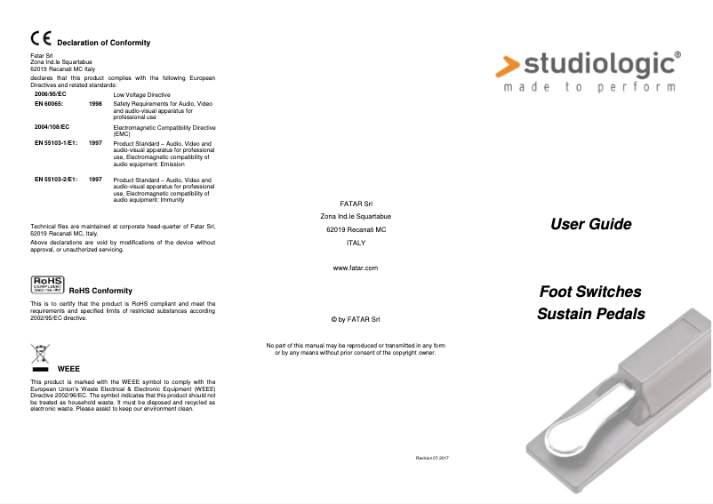 Imagen de la primera página del manual del dispositivo PS100