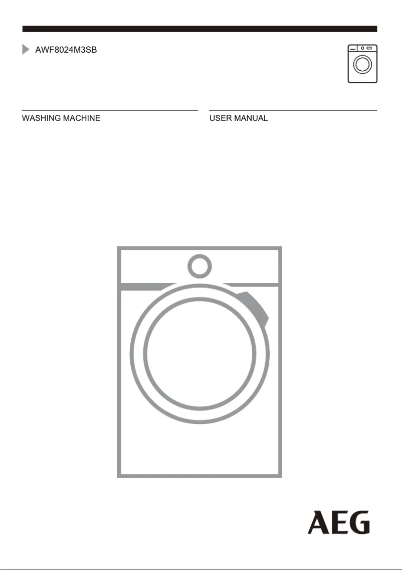 Imagen de la primera página del manual del dispositivo AWF8024M3SB