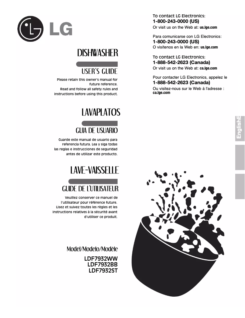 Imagen de la primera página del manual del dispositivo LDF7932ST