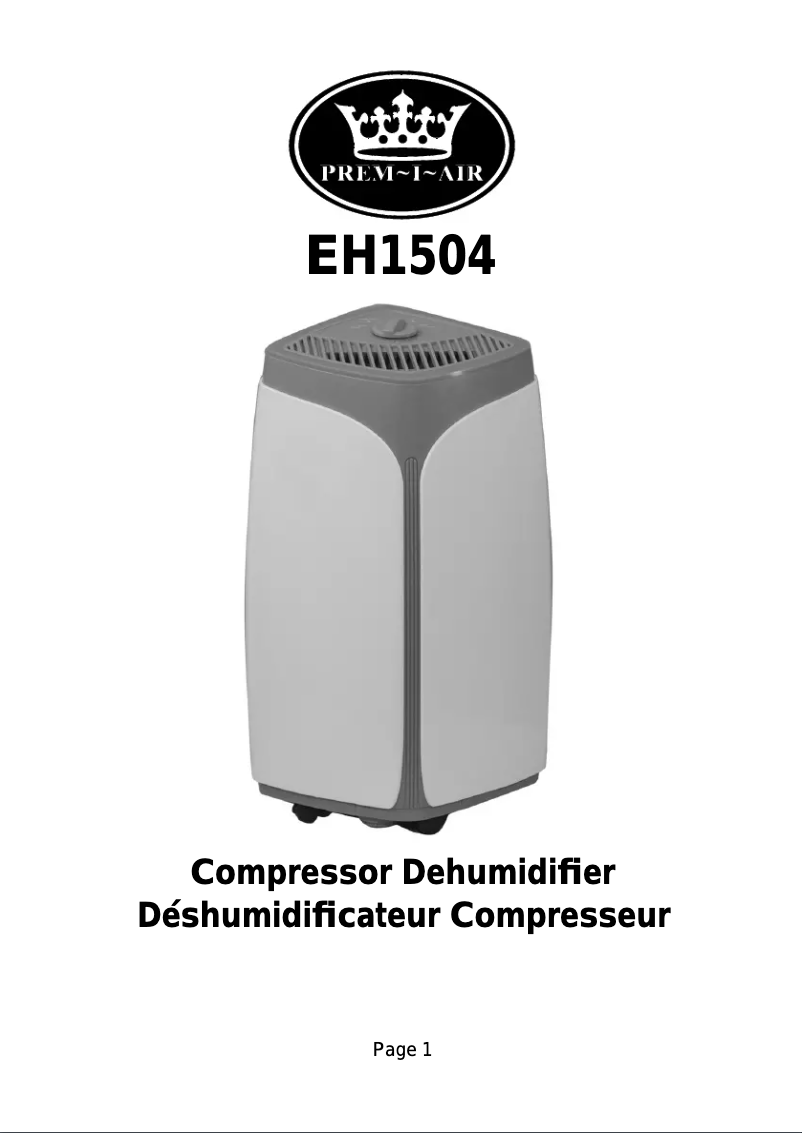 Imagen de la primera página del manual del dispositivo EH1504